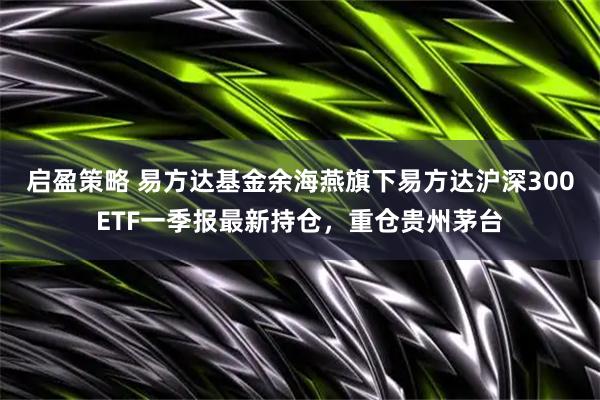 启盈策略 易方达基金余海燕旗下易方达沪深300ETF一季报最新持仓，重仓贵州茅台
