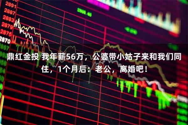 鼎红金投 我年薪56万,公婆带小姑子来和我们同住,1个月后:老公,离婚吧!